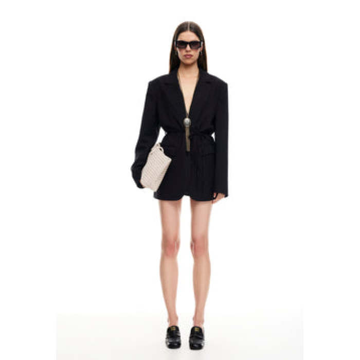 Minimalist Textural Versatile Modern Woven Sleek New fashion Woman's Chic Blazer