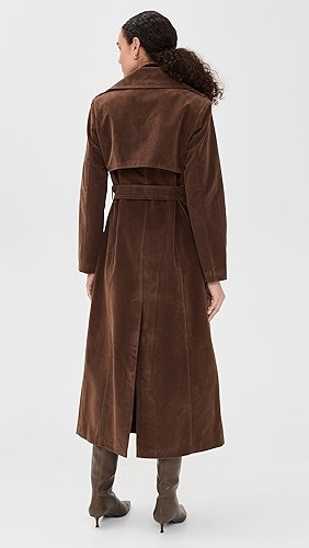 Winter collection New fashion Notched lapel Woman's Fashionable Trench coat