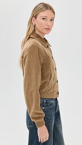 Textured Soft Stylish Classic Corduroy Comfortable Customized Timeless Woman's Coat