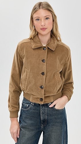Textured Soft Stylish Classic Corduroy Comfortable Customized Timeless Woman's Coat