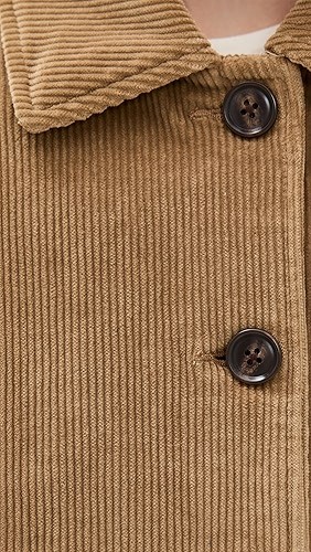 Textured Soft Stylish Classic Corduroy Comfortable Customized Timeless Woman's Coat