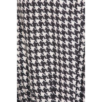 V neckline Casual Relaxed Lightweight Flowy High waist Check pattern Woman's Shirt Dress