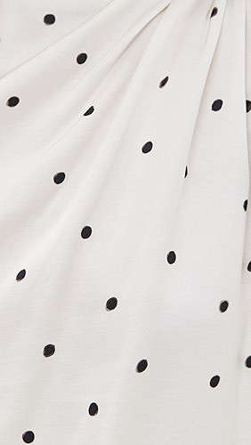 Timeless Lightweight Elegant Relaxed Airy Polka Dot Fashionable Woman's Tops Blouses