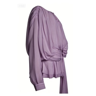 Lightweight Flowy Tie waist Romantic Airy Delicate Drapey Sheer Woman's Mini Dress