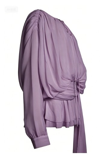 Lightweight Flowy Tie waist Romantic Airy Delicate Drapey Sheer Woman's Mini Dress