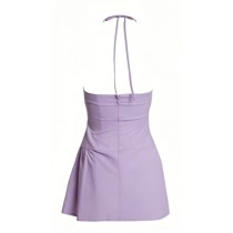 Strapless Asymmetrical ruffle Charming Modern Style Sexy Chic Woman's Mini Dress