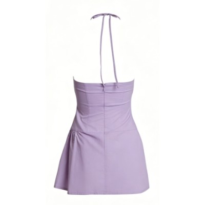 Strapless Asymmetrical ruffle Charming Modern Style Sexy Chic Woman's Mini Dress