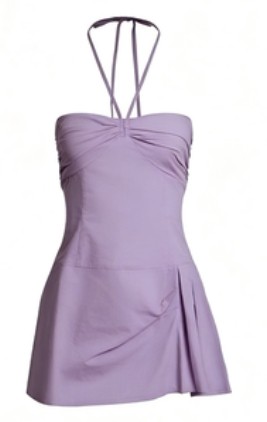Strapless Asymmetrical ruffle Charming Modern Style Sexy Chic Woman's Mini Dress