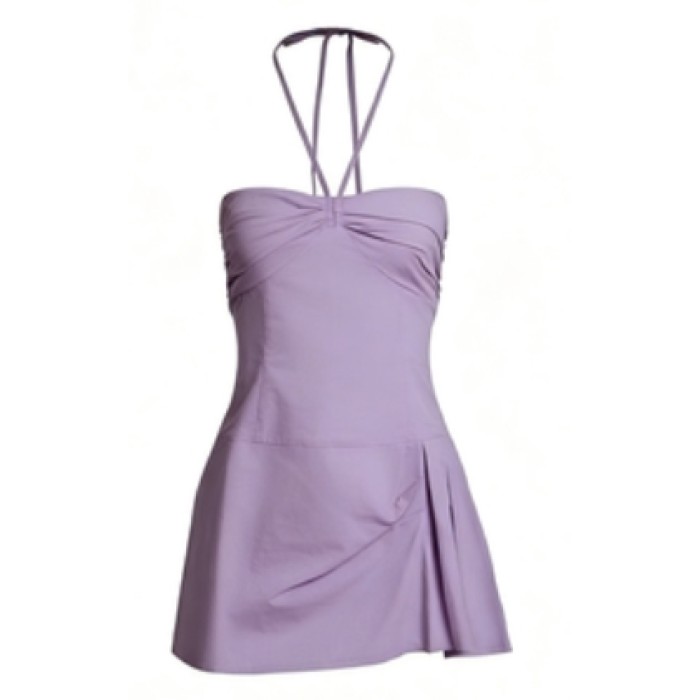 Strapless Asymmetrical ruffle Charming Modern Style Sexy Chic Woman's Mini Dress