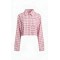 Checkered Casual Minimalist Relaxed Elegance Flowy Sleek Versatile Woman's Blouses