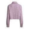 Checkered Casual Minimalist Relaxed Elegance Flowy Sleek Versatile Woman's Blouses