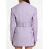 Notched lapel Unique V neckline Hot sale Charming Woman's Fashionable Blazer
