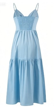 Camisole Lightweight Airy Elegant Romantic Smooth Feminine Woman's Midi Dress