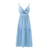 Camisole Lightweight Airy Elegant Romantic Smooth Feminine Woman's Midi Dress