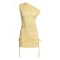One shoulder Modern Bodycon Lightweight Versatile Sleek Delicate Woman's Mini Dress