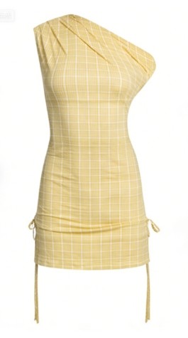 One shoulder Modern Bodycon Lightweight Versatile Sleek Delicate Woman's Mini Dress