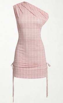 One shoulder Modern Bodycon Lightweight Versatile Sleek Delicate Woman's Mini Dress