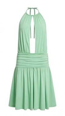 Halter neckline Open back Casual Elegance Hot sale Fashionable Woman's Midi Dress