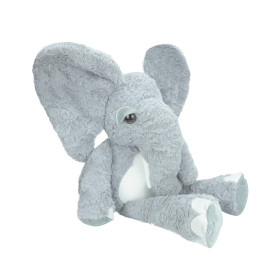 Customized gray elephant plush toy | There are multiple materials to choose from