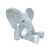 Customized gray elephant plush toy | There are multiple materials to choose from