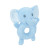 customized baby plush elephant hand bell toy