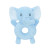 customized baby plush elephant hand bell toy
