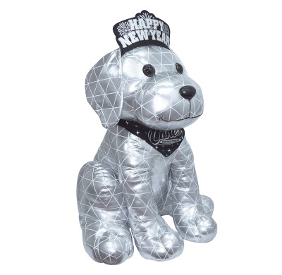 Exclusive customized oversized plush toy | Silver Leather Plush Toy | Custom Plush Toy with Different Senarios