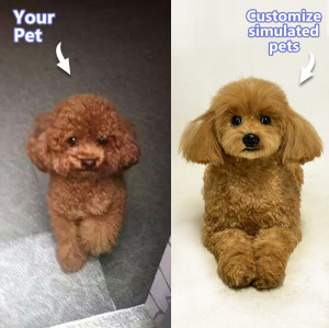 Simulation plush dog exclusive customization | Detail restoration of cute dog charm