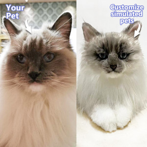 Exclusive custom simulation plush cat | Simulation plush customization service