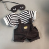 Plush toy clothing  |  Custom-made hamburger overalls