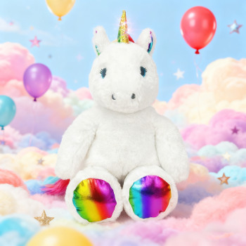 Customized Rainbow Unicorn Fleece Toys  |  Supports customization of plush animals