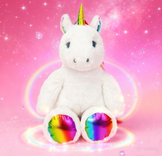 Customized Rainbow Unicorn Fleece Toys  |  Supports customization of plush animals