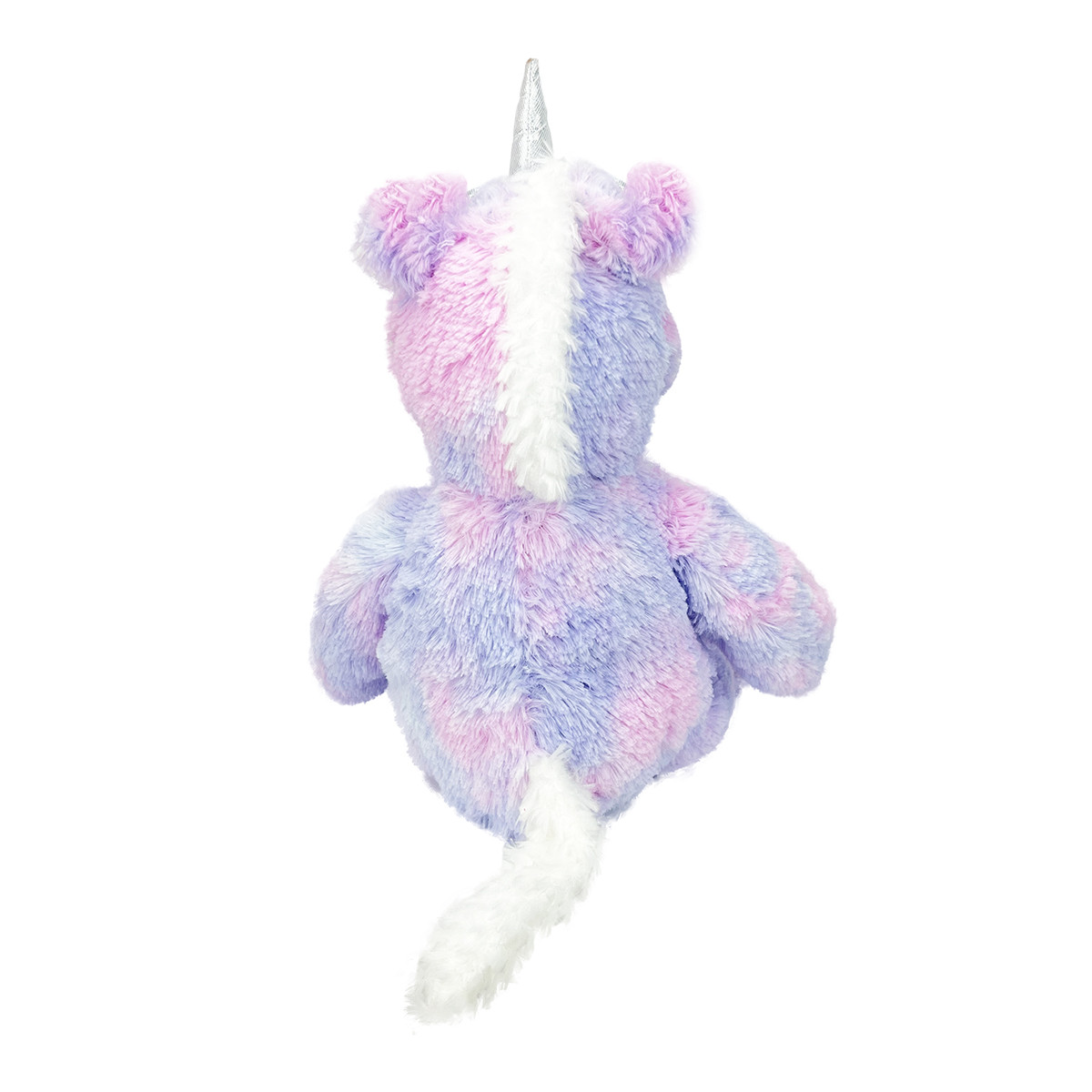 Tie-dyed unicorn fleece toys
