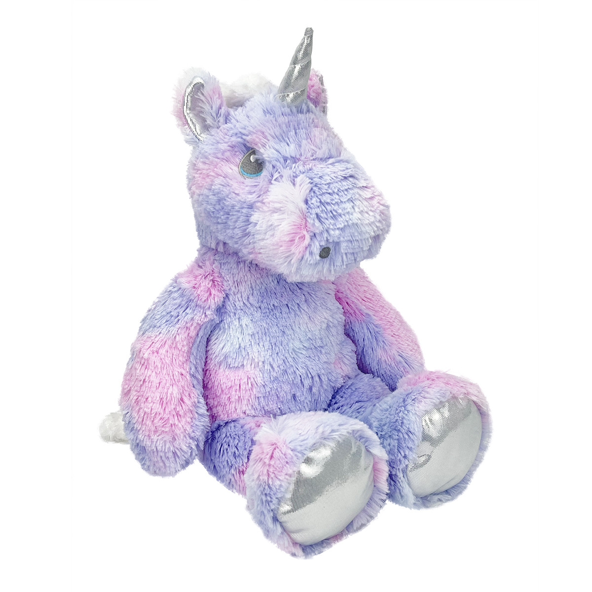Tie-dyed unicorn fleece toys