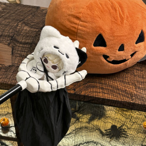 Halloween atmosphere magic tool! nianbeast cat cape, so cute it's over the top