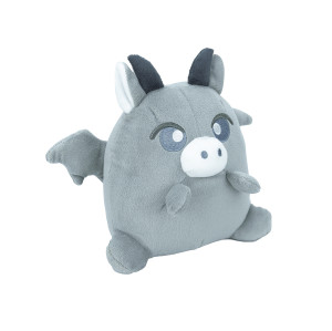 Grey one-horned pig plush toy | Supports custom plush animals