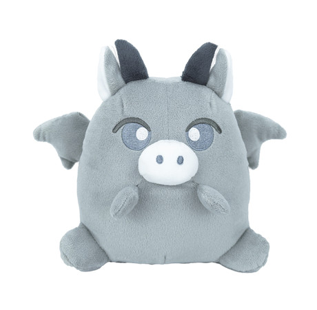 Grey one-horned pig plush toy | Supports custom plush animals