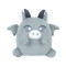 Grey one-horned pig plush toy | Supports custom plush animals