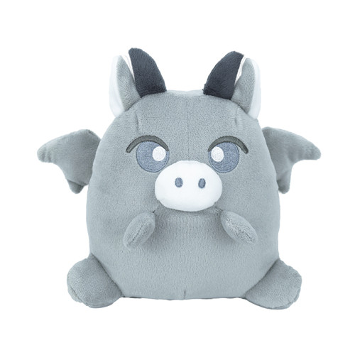 Grey one-horned pig plush toy | Supports custom plush animals