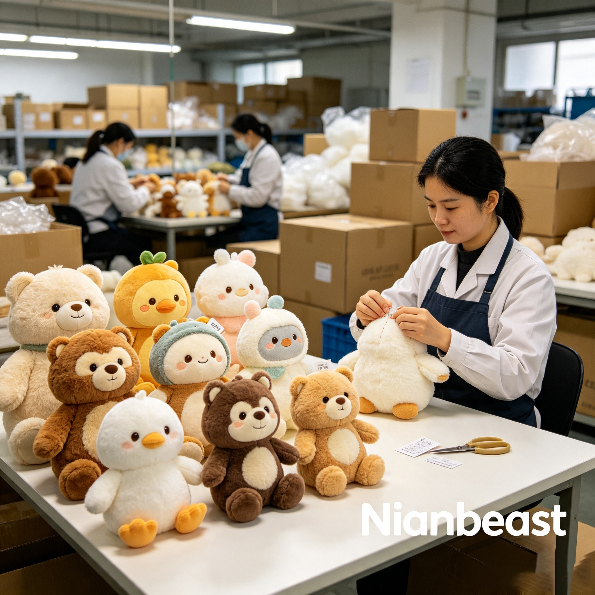 Custom plush toy production