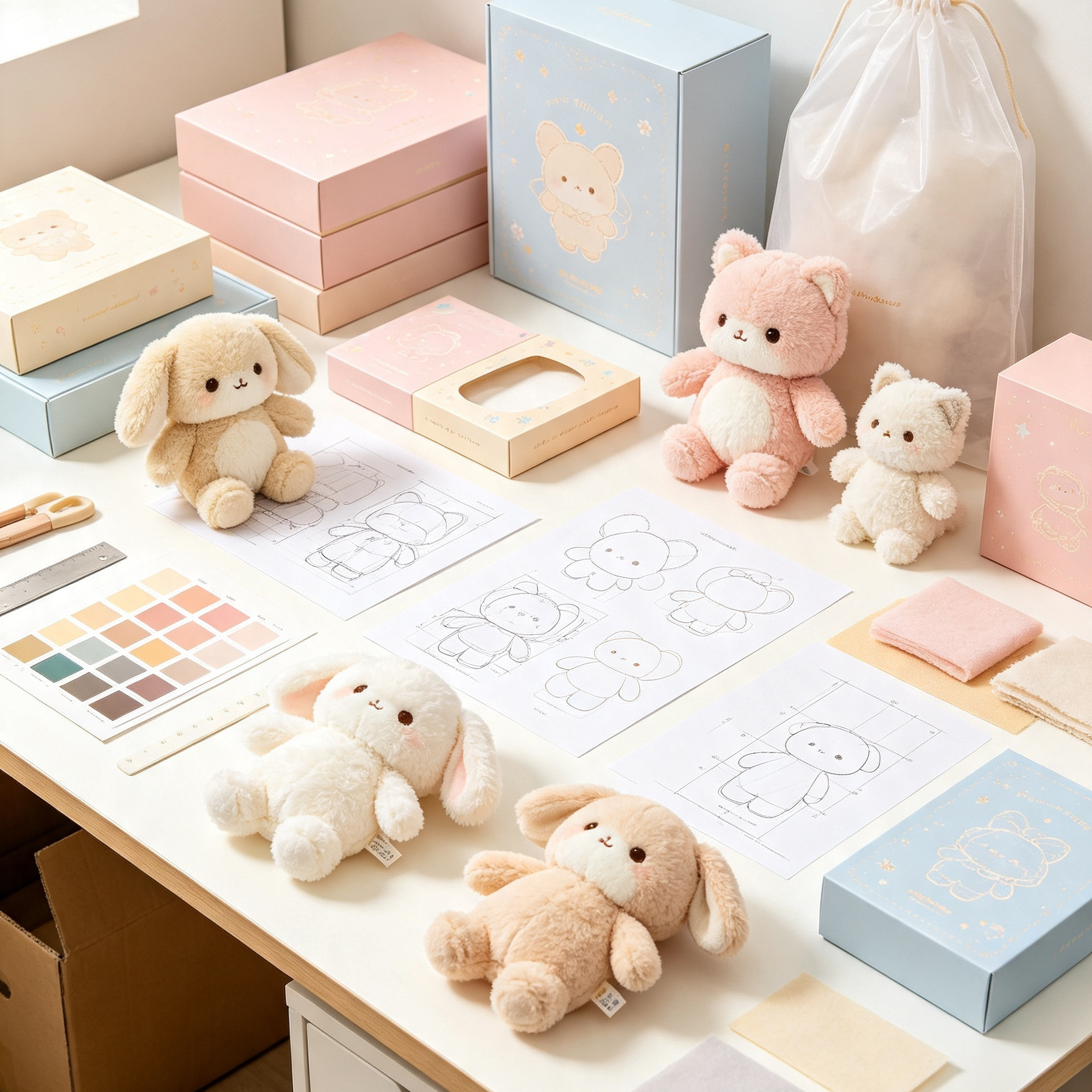 Customized packaging for plush toys
