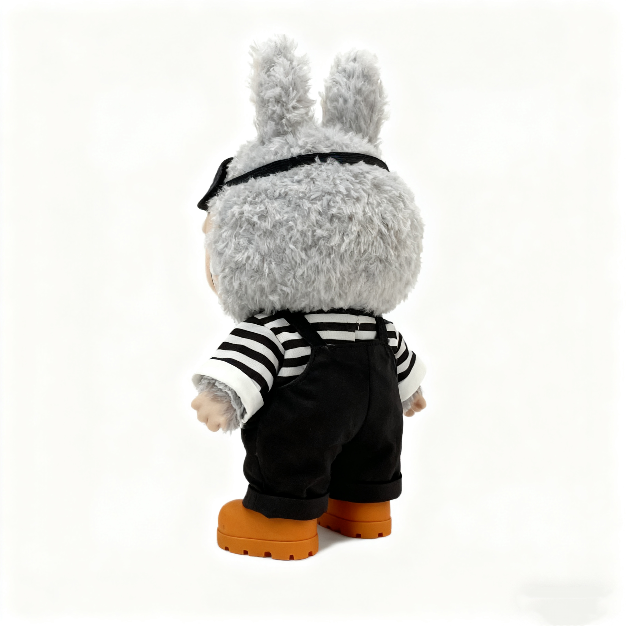 Plush toy clothes - hamburger overalls