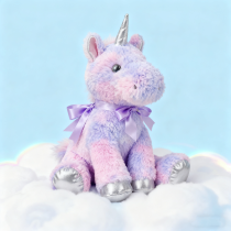 Tie-dyed unicorn fleece toys  | Supports custom-made plush animals