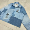 Custom Patchwork Printing Denim Shirt | Men Denim Jeans Manufacturer Factory