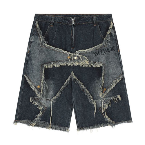 DiZNEW Custom high quality 100% cotton heavy vintage washed denim jorts manufacturer