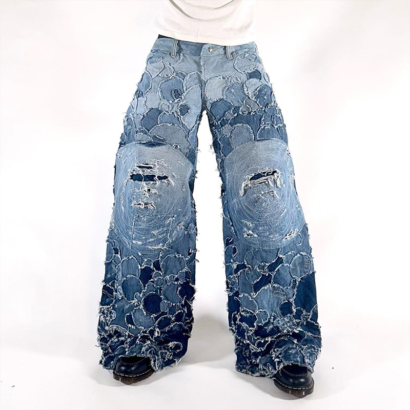 patchwork Jeans factory