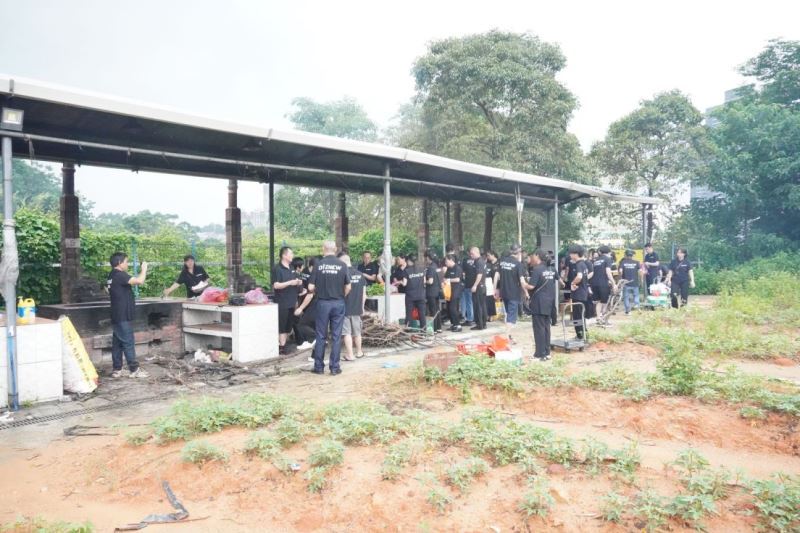 Réunion d'usine de jeans