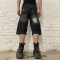 DiZNEW Wholesale Distressed Black Denim Shorts - Industrial Jeans for Creative Professionals Vendors