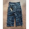 DiZNEW Custom high quality streetwear baggy ripped distressed baggy double layer waist denim jeans for men