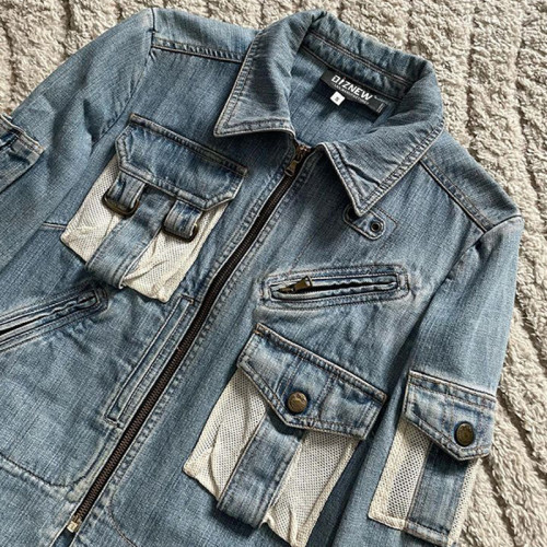 Premium Custom Cargo Denim Jackets | Low MOQ | Direct from Manufacturer